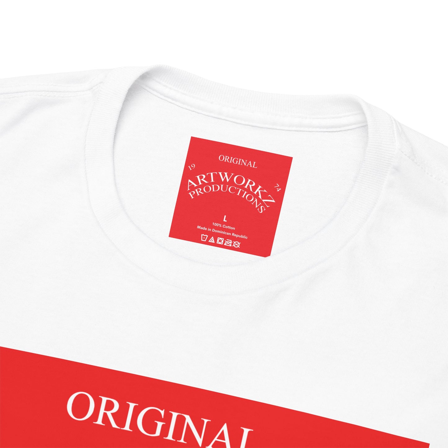 'Original Red Label' t-shirt by Artworkz Productions