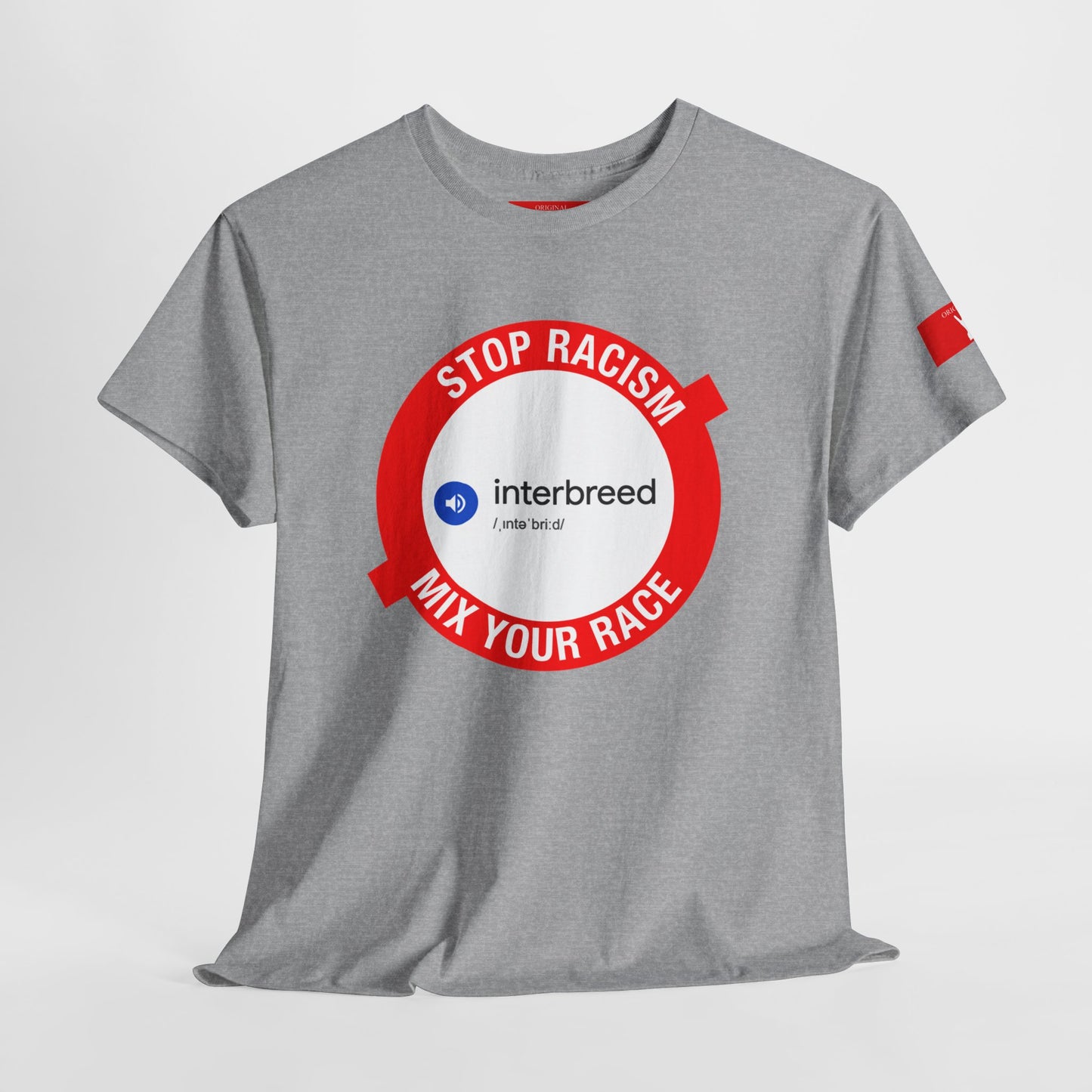 'End Racism. Interbreed.' t-shirt by Grey Dorian